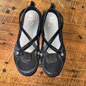 Crocs strappy ortho arch support washable Mary Jane shoes